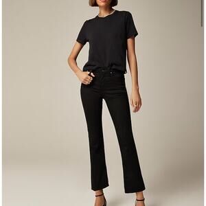 J. Crew Mid-rise kickout jean black size 33